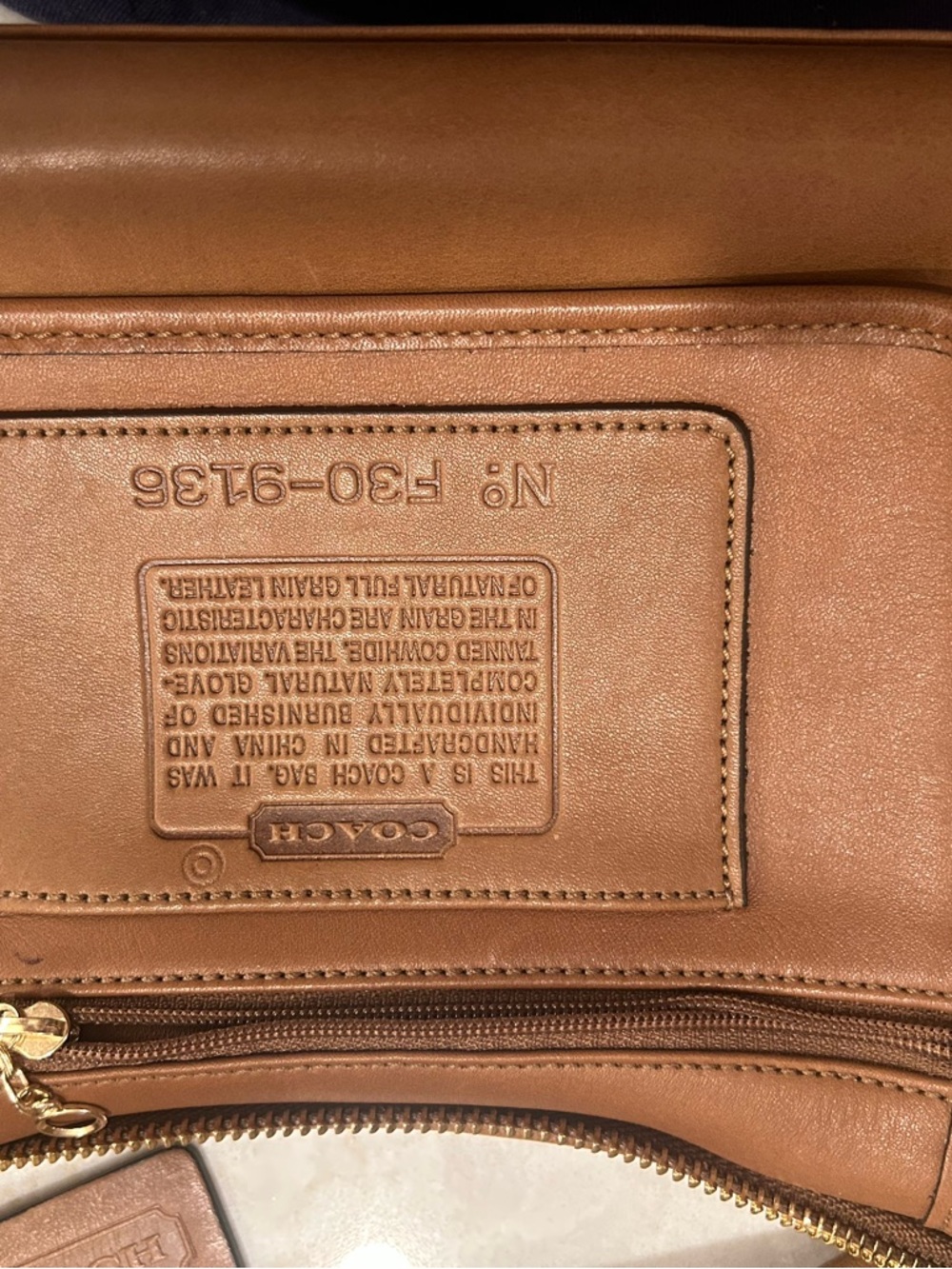 Coach Classic Brown Leather Shoulder Bag - Picture 7 of 7